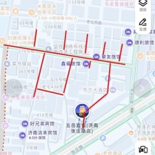 #济南#,#扫街#,#站街# 2] 济南 槐荫区扫街 晚上八点以后 地图上标记的都是 起步价100-150